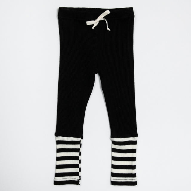 Petite Hailey Ava Combo Legging (Black)