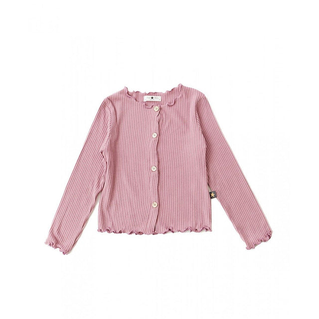 Petite Hailey AMI LS Cardigan - Pink