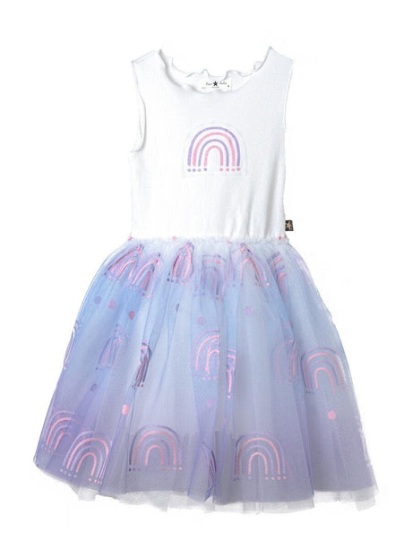 Glitter Rainbow Tutu Dress Pink