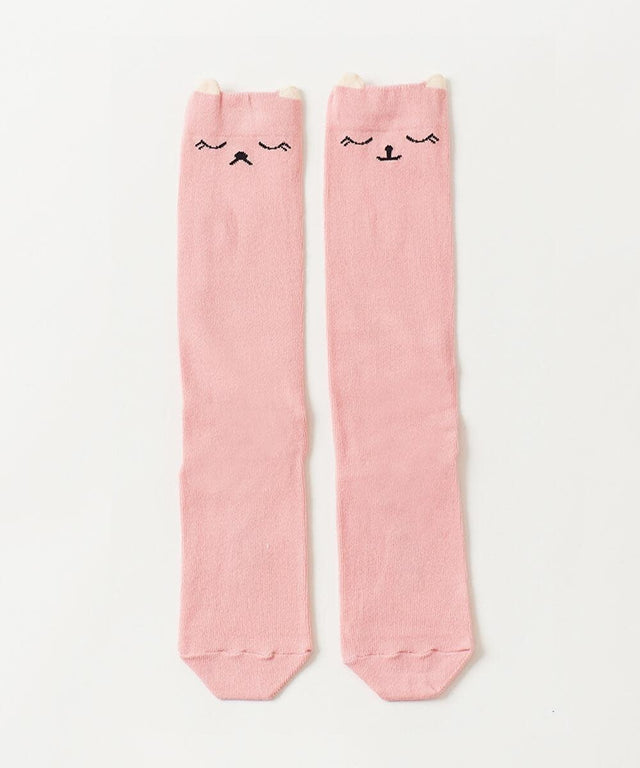 PH Sad/Happy Kneehigh Socks (Pink)