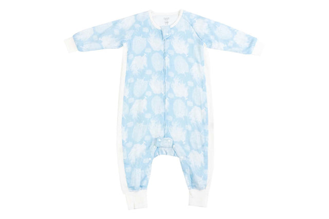 ND Bamboo Pima Long Sleeve Sleep Suit 0.6 TOG - Sea Fan