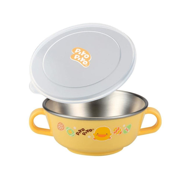 PiyoPiyo Stainless Steel bowl with handle