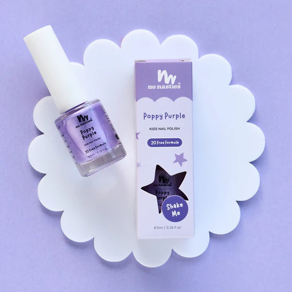 No Nasties Purple Water-Based Kids Nail Polish