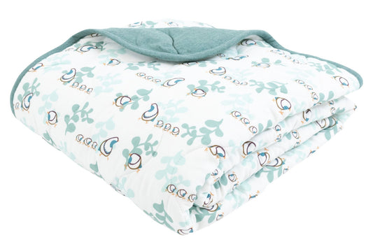 ND Quilted Bamboo Winter Crib Blanket (A Quail Tale Too)