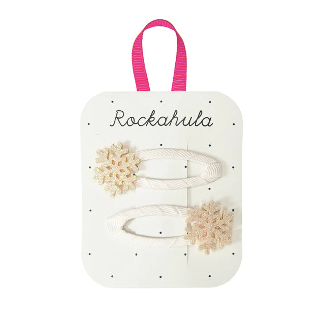 Rockahula Shimmer Snowflake Clips