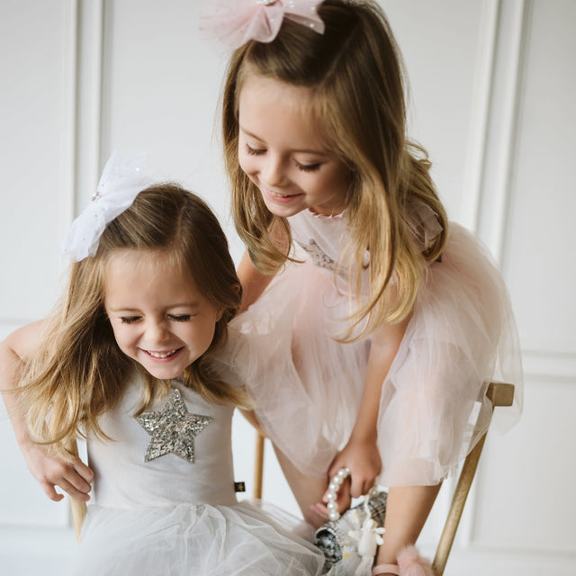 Petite Hailey Frill Sha Tutu Dress - Silver