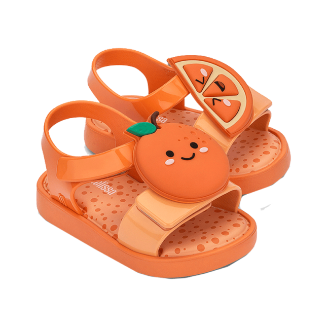 Mini Melissa Jump Fruitland Jelly Sandal - Orange