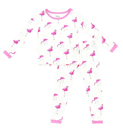 KyteToddler Pajama Set in Flamingo