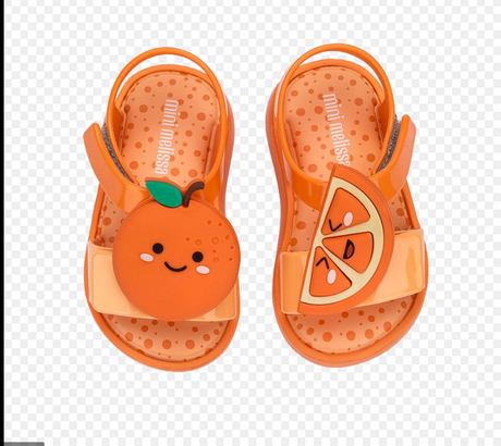 Mini Melissa Jump Fruitland Jelly Sandal - Orange