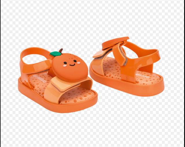 Mini Melissa Jump Fruitland Jelly Sandal - Orange