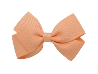 Olilia Small London Bow - Peach