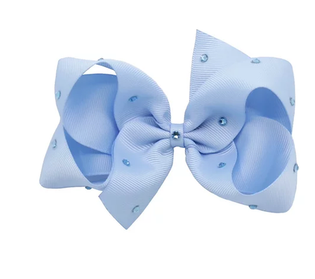 Olilia Large Crystal Bow - Bluebird