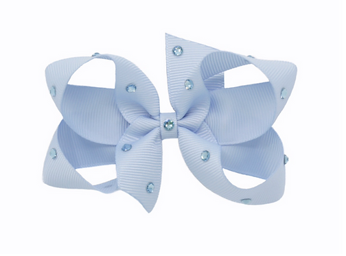 Olilia Medium Crystal Bow - Bluebird