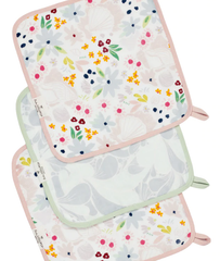 Loulou Lollipop Washcloth 3-piece Set Shell Floral