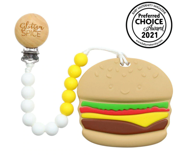 Glitter & Spice Teether - Burger