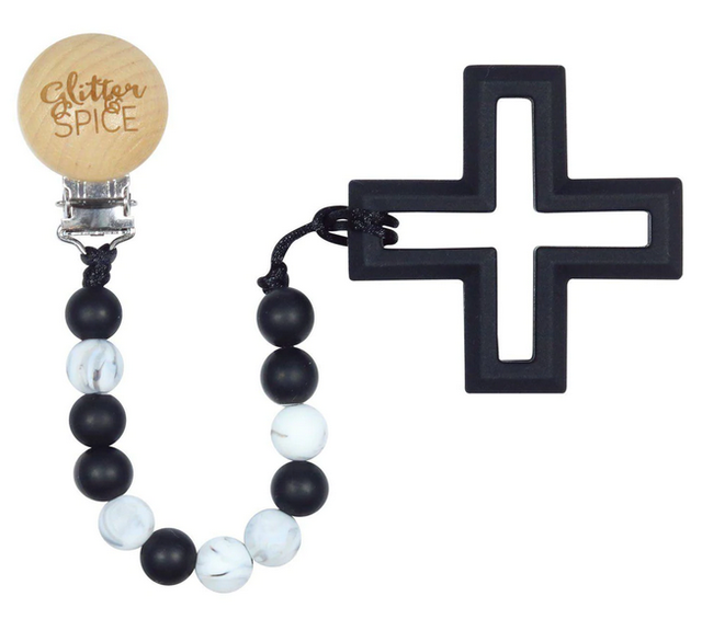 Glitter & Spice Teether - Midnight cross