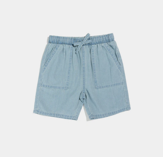 Mile The Label Chambray Boy's Shorts