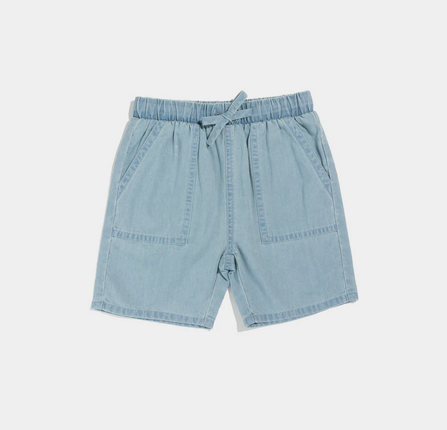 Mile The Label Chambray Boy's Shorts