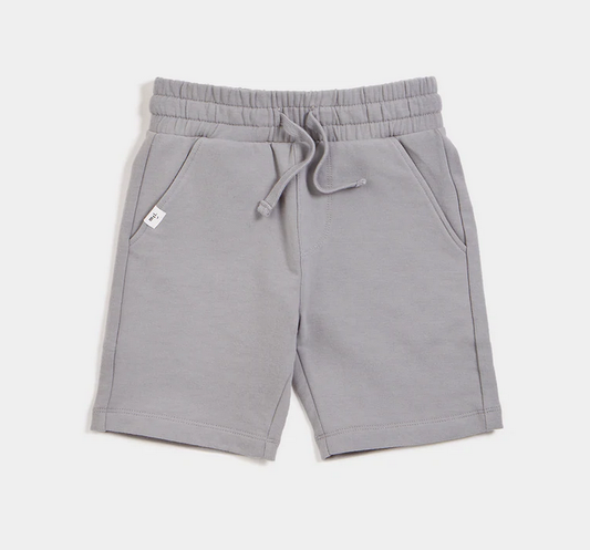 Mile The Label Cement Grey French Terry Shorts - Grey