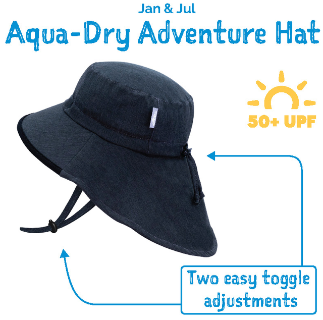 Jan & Jul Adult Aqua Dry Adventure Hat - Navy