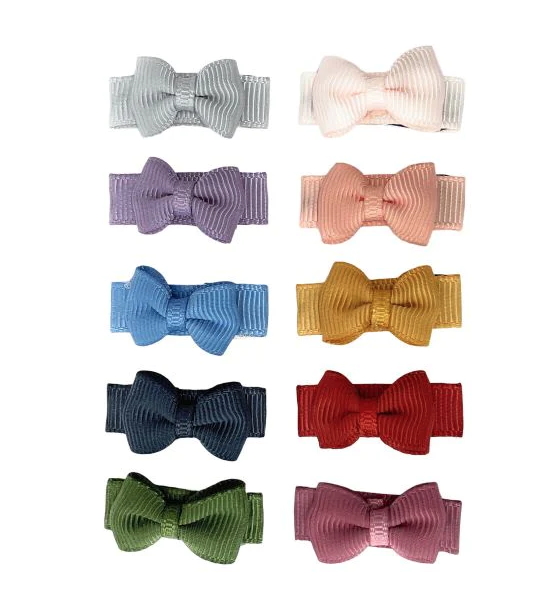 Baby Wisp  Tuxedo Bow Snap Clips 10pk (Tomorrow)