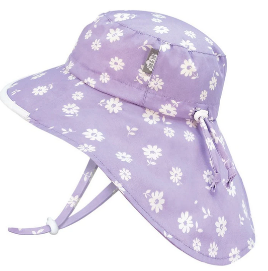 Jan & Jul Cotton Adventure Hat - Purple Daisy