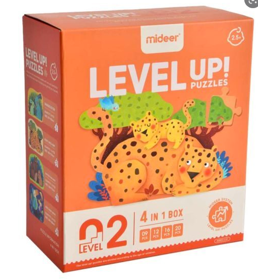 Mideer Level 2 Advanced Progressive Puzzle (Jungle Animals)