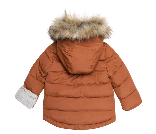 Deux Solid Two Piece Baby Snowsuit - Brown