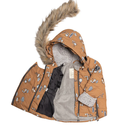 Deux Two Piece Baby Snowsuit - Animaux Dex Bois