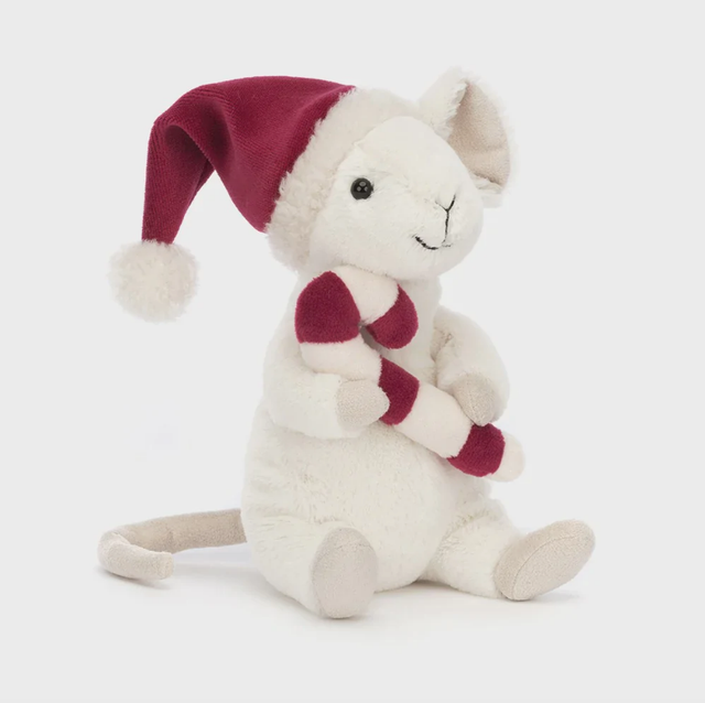 Jellycat Merry Mouse With Candy Cane