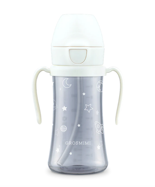 Grosmimi 300ml Space Straw Cup (White)