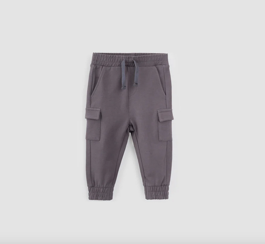 Miles The Label Charcoal Cargo Joggers - Dark Grey
