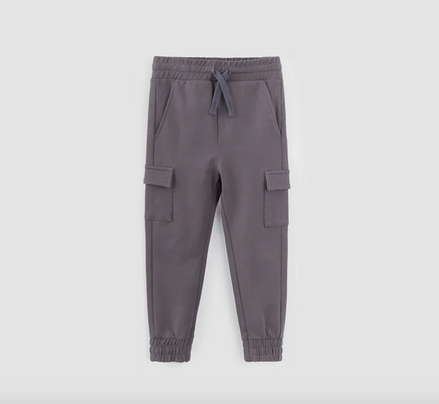 Miles The Label Charcoal Cargo Joggers - Dark Grey