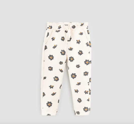 Miles The Label Blossom Print on Crème Terry bottom