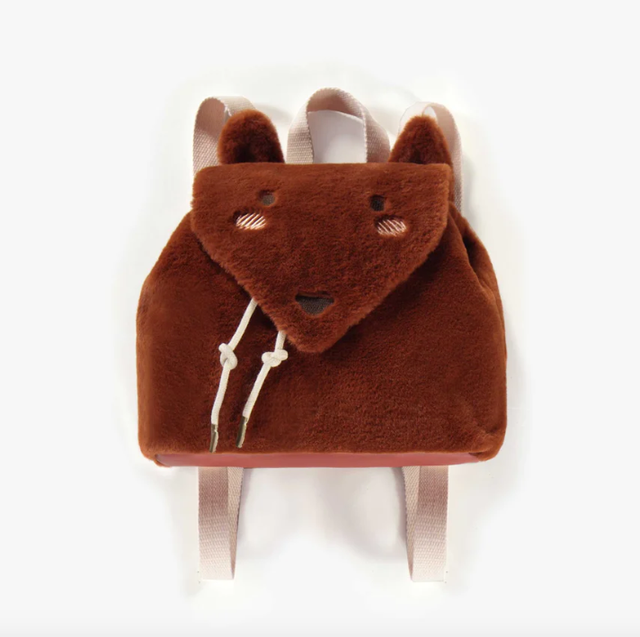 Souris Mini Fox backpack in faux fur