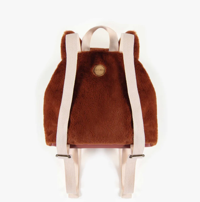 Souris Mini Fox backpack in faux fur