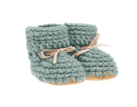 Beba Bean Sweater Moccs - Sage Green