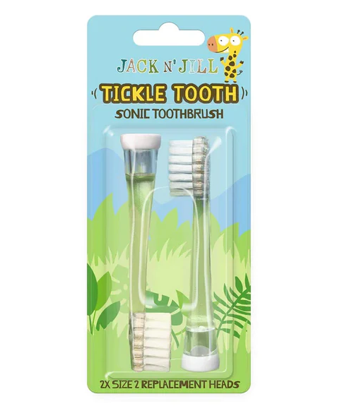 Jack N' Jill Tickle Tooth Replacement Heads 2pk