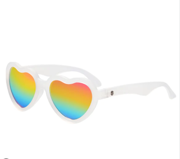 Babiators Limited Edition Heart Non-Polarized Sunglasses 0-2 Rainbow Bright