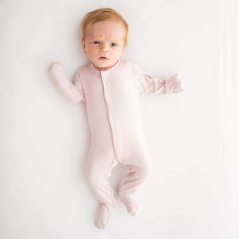 Kyte Baby Zippered Footie in Blush