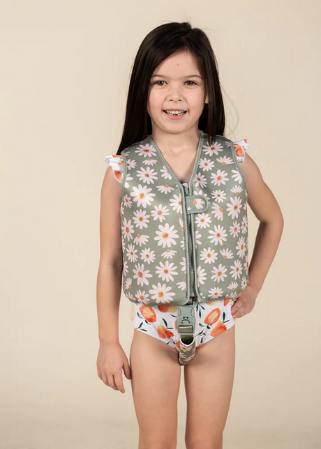 Current Tyed "Sea" You on Top Float Vests - Sage Daisies