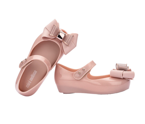 Mini Melissa Ultragirl Sweet Pink Glitter/Beige