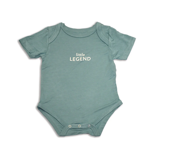 Silkberry Bamboo Short Sleeve Onesie (Mineral)