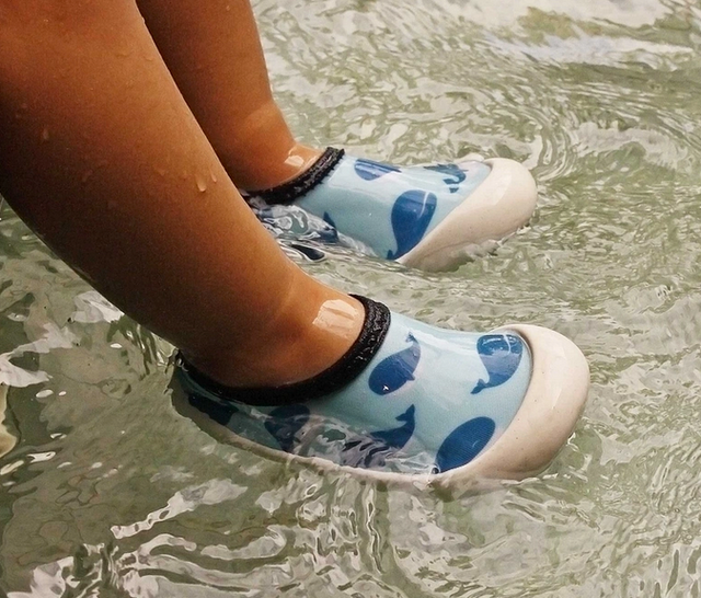 Jan & Jul Kids Water Shoes - Blue Whale