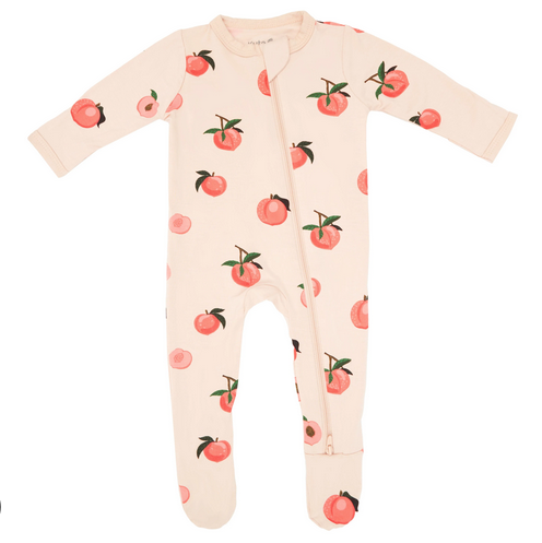 Kyte Baby Zippered Footie in Peach