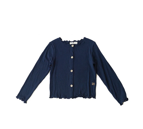 PH AMI LS Cardigan - Navy