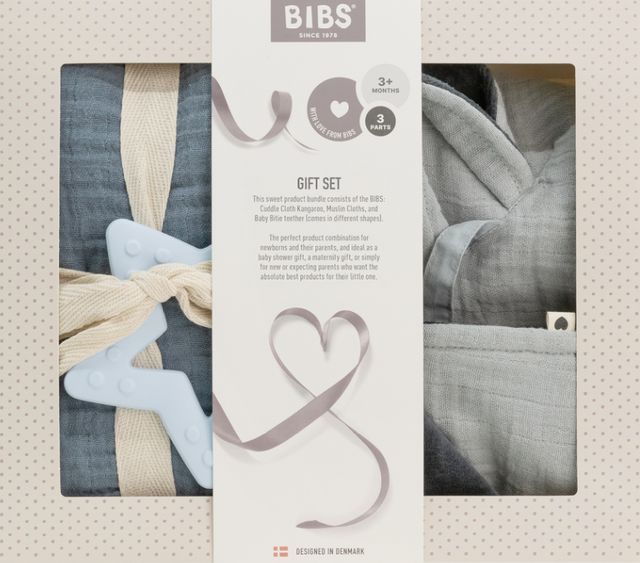 BIBS Baby Shower GIFT SET (baby blue)