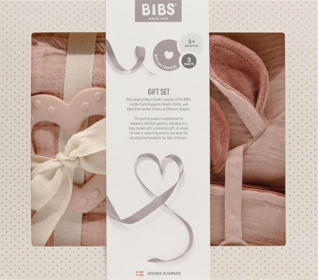 BIBS Baby Shower GIFT SET (blush pink)