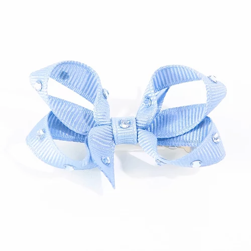 Olilia Small Crystal Bow - Bluebird