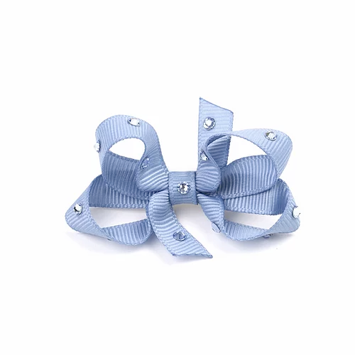 Olilia Small Crystal Bow (French Blue)